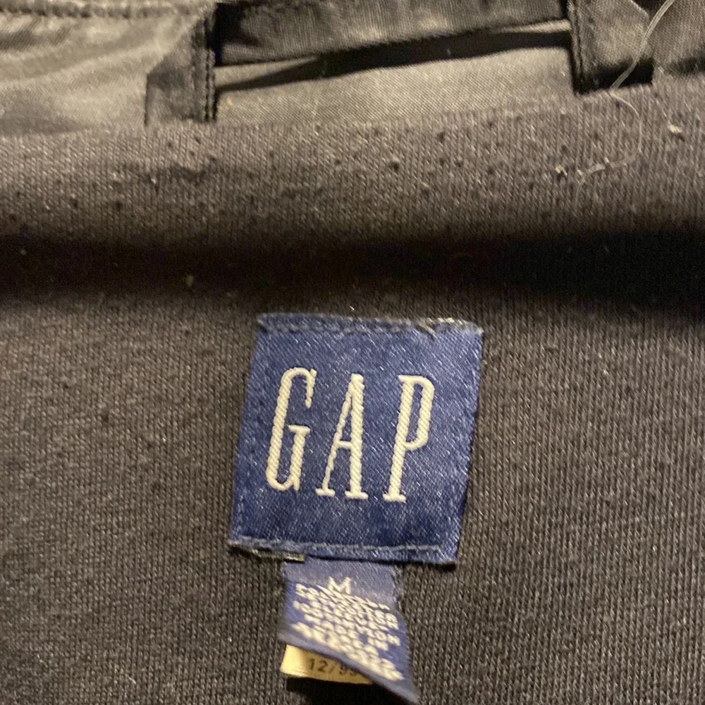 Gap Women’s Black Leather Jacket Size Medium - Picture 2 of 3